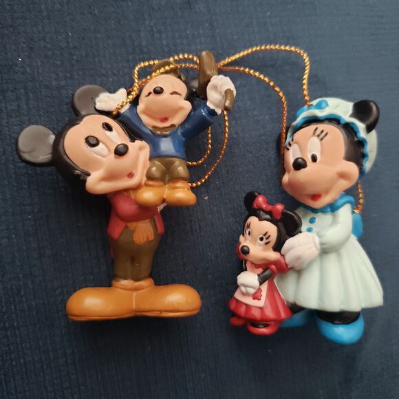New in Box Vintage Avon Collection Mickey's Christmas Carol Ornaments 1992 - Picture 1 of 2